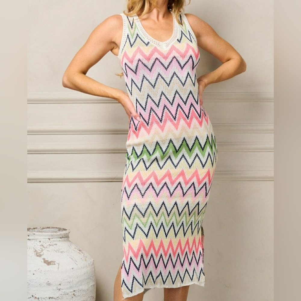 Knitted midi dress
